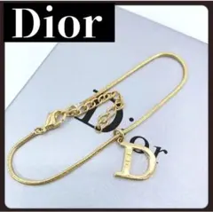 Christian Dior ディオール ブレスレット ゴールド Dロゴ 訳ありのサムネイル