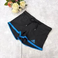 アディダス クライマチル（M）スポーツショートパンツ 黒×青 ランニング 速乾のサムネイル