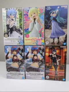 新品未開封品　GLITTER&GLAMOURS フィギュア 6点セットのサムネイル