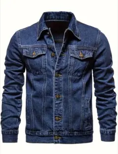 クラシックデニムジャケット 濃いデニムブルー