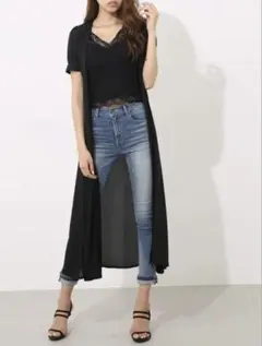 rienda エアリーシフォンパフスリーブガウン