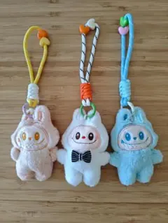 Labubu ラブブ ぬいぐるみ ストラップ 3点セット