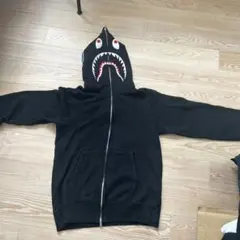 A Bathing Ape シャークフードパーカー M ブラック