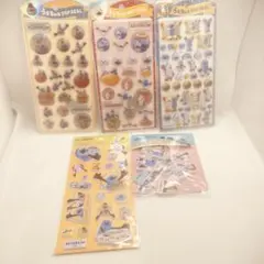 正規品 パペットスンスン うるちゅるポップ ぷくぷく マシュマロ シール 5点