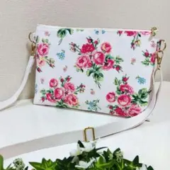 ハンドメイド　ローラアシュレイ　ショルダーバック