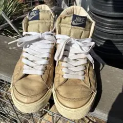 Nike ハイカットスニーカー サイズ9 ベージュ/ネイビー