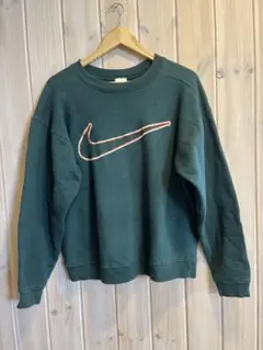 希少 銀タグ USA製 NIKE スウェット トレーナー 紺 グリーン　M