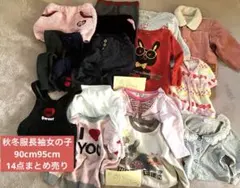 秋冬服長袖女の子90cm95cm16点まとめ売り