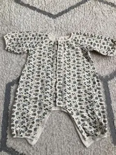 Petit Bateau 花柄コットンロンパース 6M/67cm