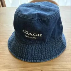 COACH コーチ デニム バケットハット 帽子のサムネイル