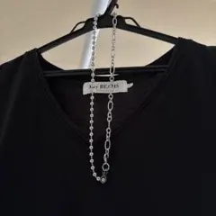 ボールチェーン andフィガロチェーン ステンレスネックレス