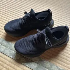 ナイキ nike ブラック メッシュ スポーツシューズ ランニングシューズ