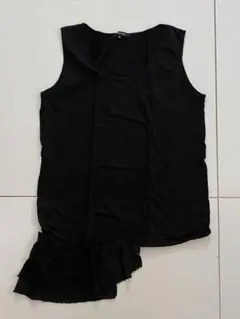 未使用品★pas de calais パドカレ　　レース付　タンクトップ 黒のサムネイル