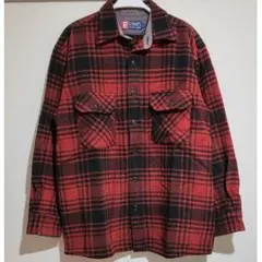 CHAPS ラルフローレン チェックシャツ 厚手 ウールライク 古着 メンズ