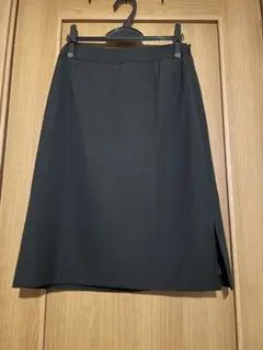 COMME CA ISM スカート 日本製 毛 ビジネス 黒 コムサイズム