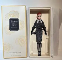 【レア】ブラック＆ホワイト ツィードスーツ バービーシルクストーンFMC