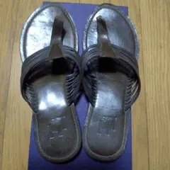 本革　フラットサンダル　ユニセックス　L