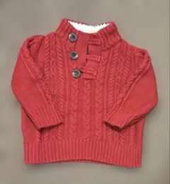 Baby GAP 赤 ケーブルニット セーター 70cm