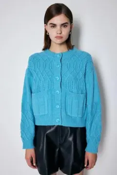 CABLE KNIT カーディガン　　moussy