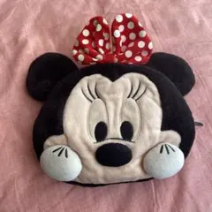 即日発送可能帰省中限定販売　ミニーちゃん　顔形ポーチ　チャック