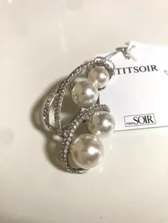 東京ソワール　 PETITSOIR ホワイトパール　ブローチ コサージュ　新品