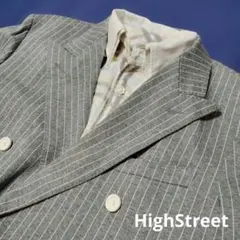 ダブルブレストジャケット＃ハイストリートダブルカジュアルジャケット