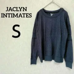 一点物✨JACLYN INTIMATES【Ｓ】袖切り替え 長袖トップス ブラック