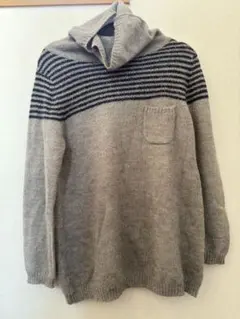 Golden Bear ストライプ ハイネックニットセーター　Ｌサイズ