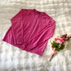 UNIQLOキャンディピンクエクストラファインメリノカーディガン XL ブルベ