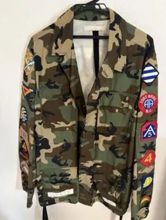 ホワイト 迷彩 ミリタリージャケット