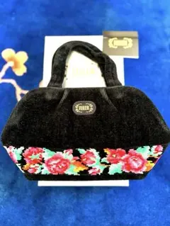 【新品同様・極美品】FEILER フェイラー ハンドバッグ シュニール織 花柄