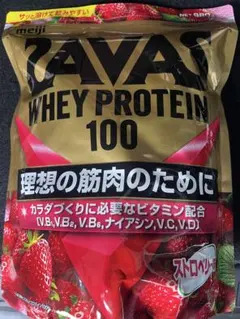 SAVAS WHEY PROTEIN 100 ストロベリー味 980g 2袋 - メルカリ