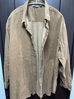 【美品】UNIQLO コーデュロイブラウンシャツ XL