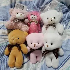 くまのぬいぐるみ6体セット