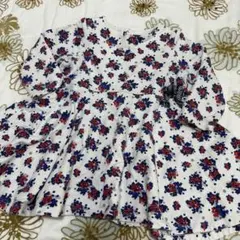 PETIT BATEAU 花柄ワンピース 18M80～90