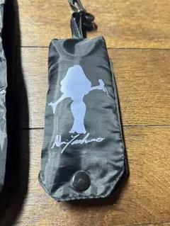 八代亜紀さん　エコバッグ　黒