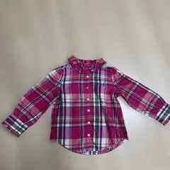 Ralph Lauren チェック柄長袖シャツ 3/3T