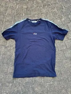 FILA ネイビー Tシャツ ストライプ