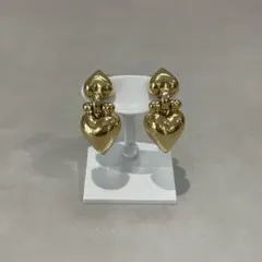 美品✨ジバンシー ジバンシィ GIVENCHY ハート イヤリング ゴールド