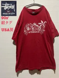 レア品　OLD stussy 90s ハワイアン 紺タグ　アメリカ製