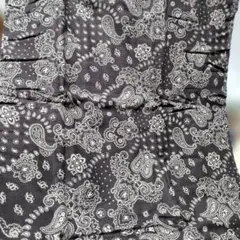 茶色　ペーズリー柄　フランネル生地　2メートル