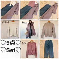 先取り春コーデレディース服5点セットまとめ売り