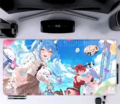 ホロライブ　雪花ラミィ＆宝鐘マリン　マウスパッド　30×60