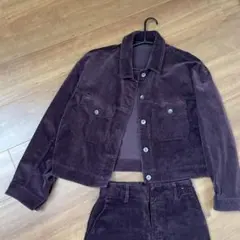 ユニクロ　コーデュロイクロップドジャケット