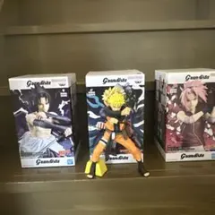 Grandista ナルト 開封品 サクラ サスケフィギュア 約25cm