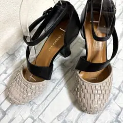 tsumori chisato WALKパンプス 23.5 ストラップバイカラーのサムネイル