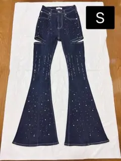Darich ドロップビジューフレアデニムパンツ Sサイズ - メルカリ
