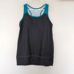 SPOUT タンクトップ S 黒/青 水着 ヨガ 水陸両用のサムネイル