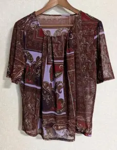 美品　Christian AUJARD ペイズリー柄 シアー トップス 15のサムネイル