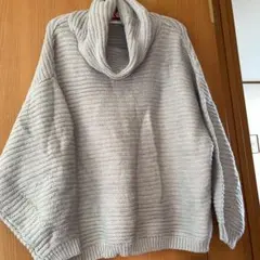 ロデオクラウン　値下げ！グレー　タートルニット　 あったかふわふわ
